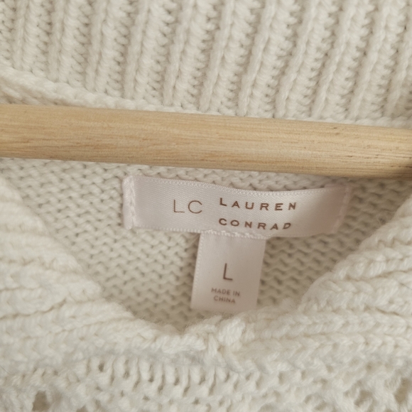 LC Lauren Conrad Loose-knit Polo, L - Picture 4 of 6